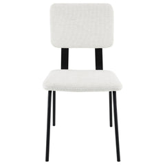 Calla Fabric Upholstered Dining Side Chair White (set Of 2) - MyWaynesHome #