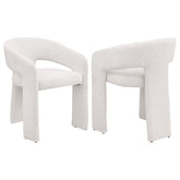 Eudora Boucle Upholstered Dining Side Chair Cream - MyWaynesHome #