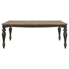 Bridget Rectangular 79-inch Dining Table Brown Brushed - MyWaynesHome #