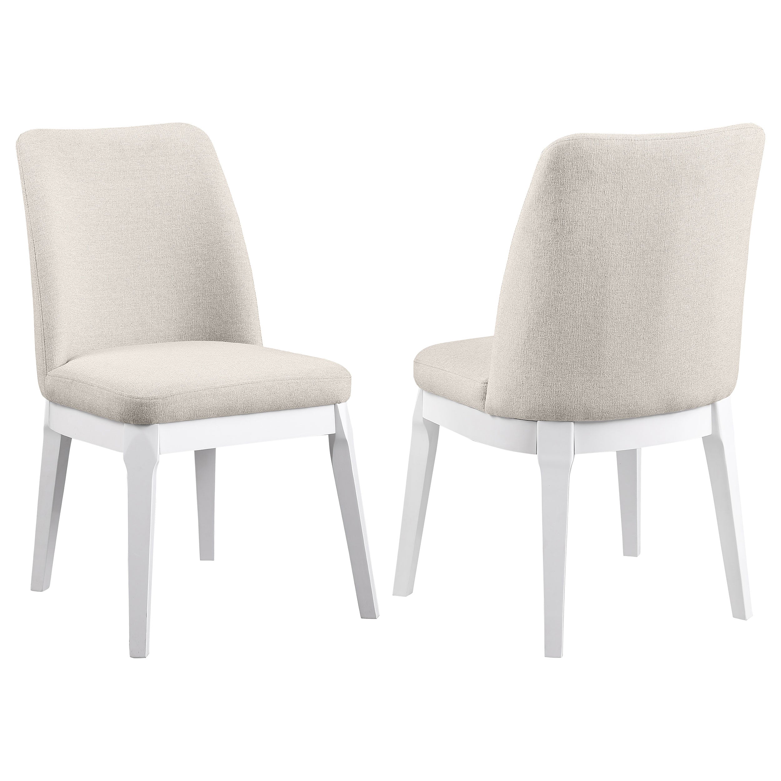 Carissa Upholstered Dining Side Chair Beige (set Of 2) - MyWaynesHome #