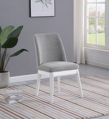 Carissa Upholstered Dining Side Chair Light Grey (set Of 2) - MyWaynesHome #