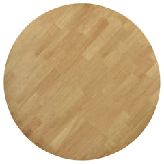 Elowen Round 42-inch Solid Wood Dining Table Light Walnut - MyWaynesHome #