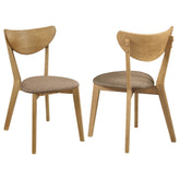 Elowen Wood Dining Side Chair Light Walnut (set Of 2) - MyWaynesHome #