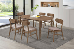 Dortch 7-piece Oval Solid Wood Dining Set Walnut - MyWaynesHome #