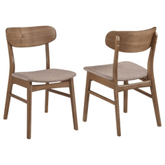 Dortch Dining Side Chair Walnut And Brown (set Of 2) - MyWaynesHome #