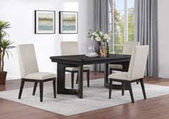 Hathaway 5-piece Rectangular Dining Table Set Acacia Brown - MyWaynesHome #
