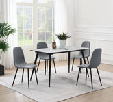 Dennison 5-piece Rectangular Dining Table Set Grey - MyWaynesHome #