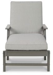 Visola - Chaise Lounge with Cushion - Gray
