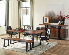 Ditman Brown Dining Table - MyWaynesHome #