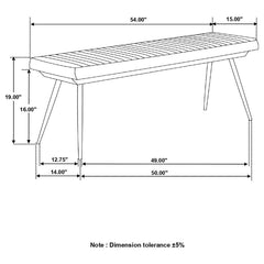 Misty Brown Bench - MyWaynesHome #