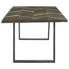Misty 6-piece Rectangular Dining Set Sheesham And Espresso - MyWaynesHome #