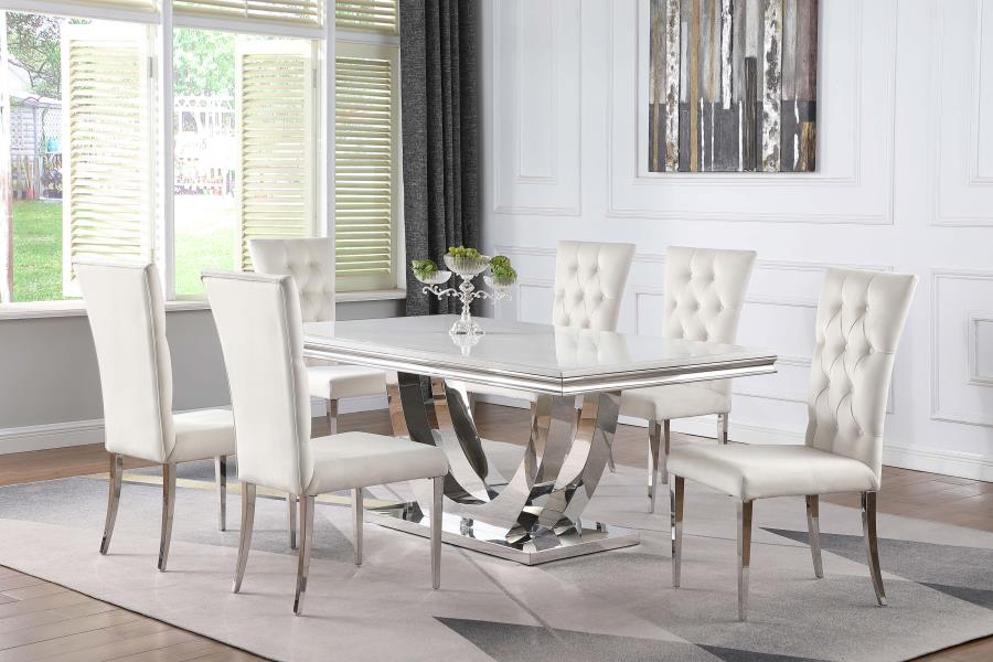 Kerwin White 7 Pc Dining Set - MyWaynesHome #