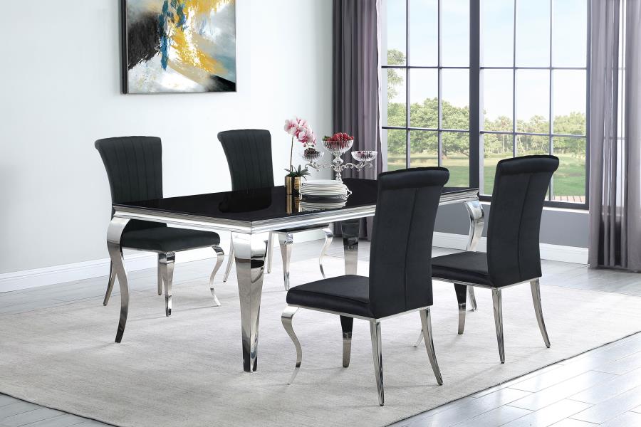 Carone Black 5 Pc Dining Set - MyWaynesHome #