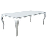 Carone Silver Dining Table - MyWaynesHome #