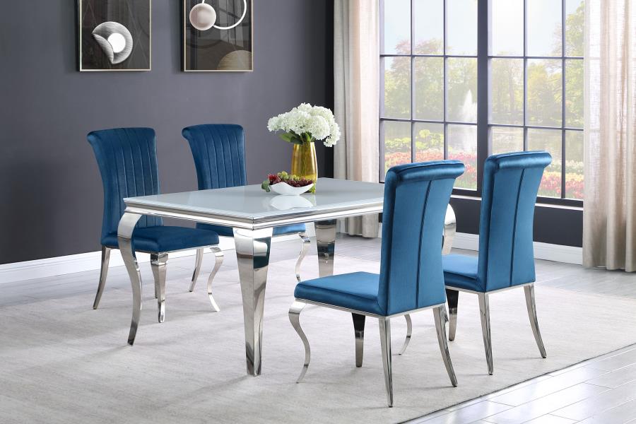 Carone Blue 5 Pc Dining Set - MyWaynesHome #