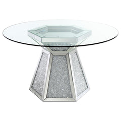 Quinn Silver Dining Table - MyWaynesHome #