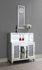 Yvaine Silver Bar Cabinet - MyWaynesHome #