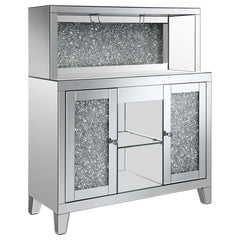 Yvaine Silver Bar Cabinet - MyWaynesHome #