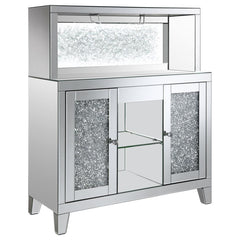 Yvaine Silver Bar Cabinet - MyWaynesHome #