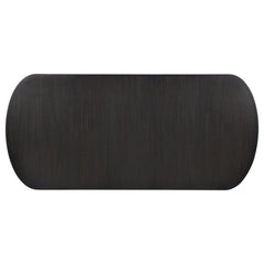 Leandro - 9 Piece Rectangular Dining Table Set - Cream / Burnished Black