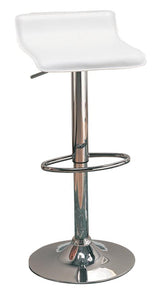 Bidwell White Adjustable Bar Stool - MyWaynesHome #