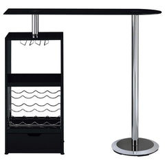 Koufax Black Bar Table - MyWaynesHome #