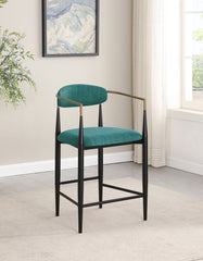 Tina Fabric Upholstered Counter Chair Green (set Of 2) - MyWaynesHome #