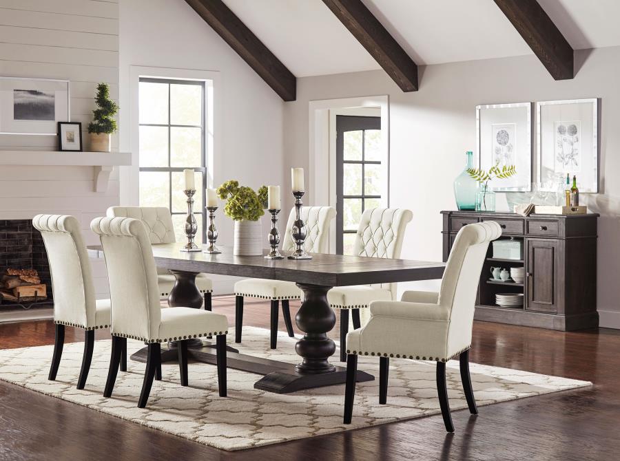 Phelps Beige 8 Pc Dining Set - MyWaynesHome #