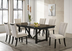 Malia Beige 7 Pc Dining Set - MyWaynesHome #