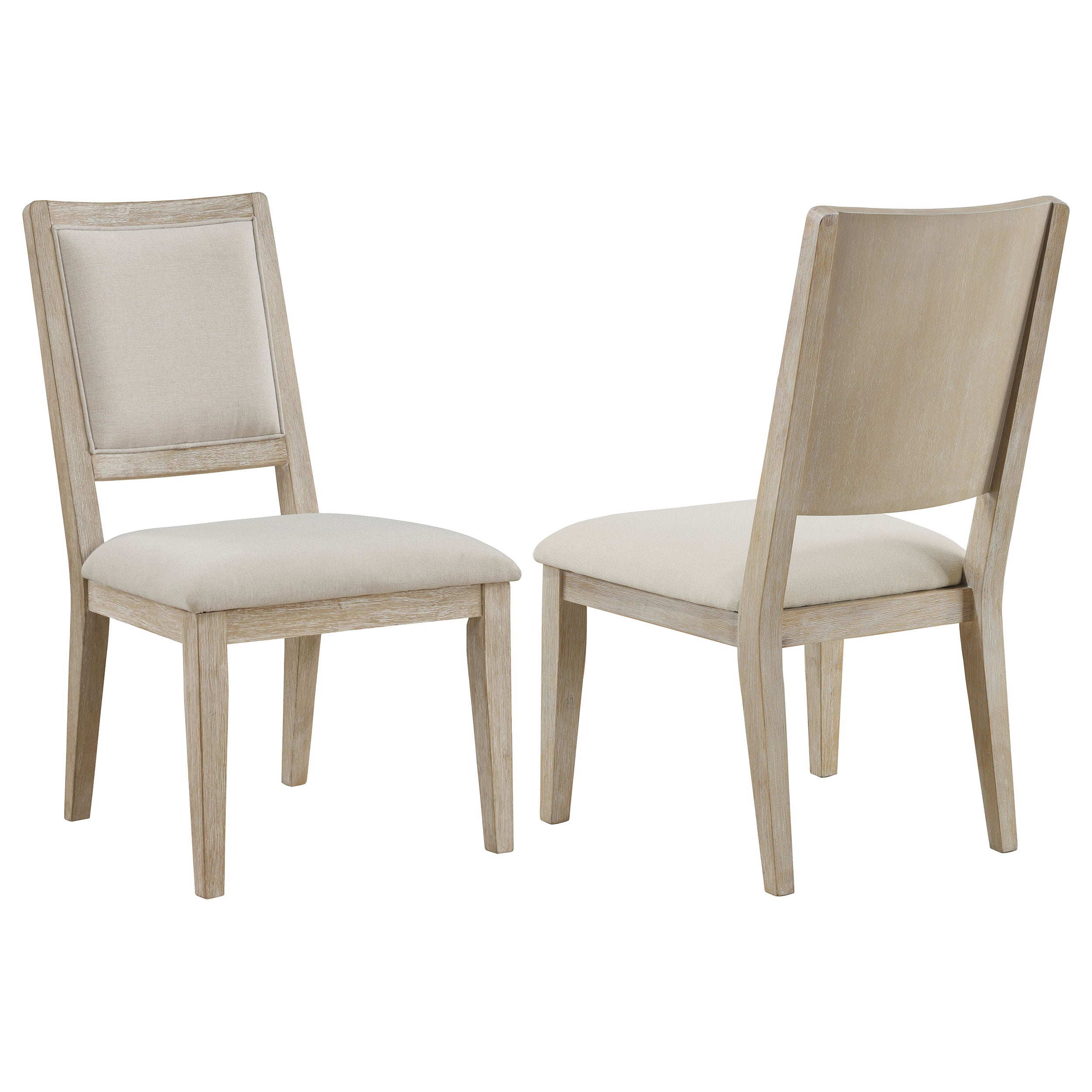 Trofello Cushioned Dining Side Chair White Washed (set Of 2) - MyWaynesHome #