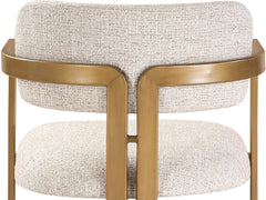 Aurum - Linen Textured Fabric Upholstered Counter Stool