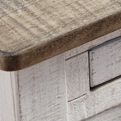 Adalane - Accent Table - White / Gray