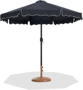 Amalfi - Patio Umbrella - Light Brown Base / Black Pole