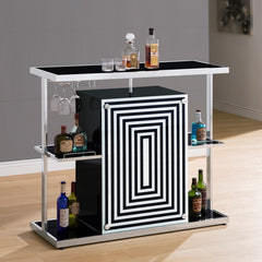 Zinnia Black Home Bar - MyWaynesHome #