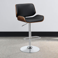 Folsom Black Adjustable Bar Stool - MyWaynesHome #