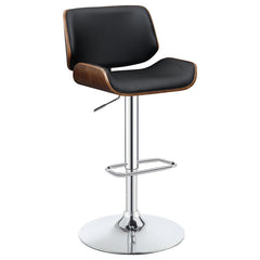 Folsom Black Adjustable Bar Stool - MyWaynesHome #