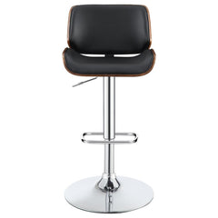 Folsom Black Adjustable Bar Stool - MyWaynesHome #