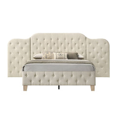 Ranallo - Queen Wall Bed - Beige Linen & Natural