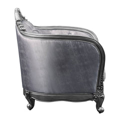 Ariadne - Chair With Pillow - Fabric & Platinum