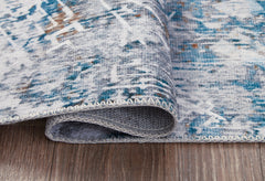 Garyard - Alfombra de 5' x 7' - Azul Multicolor