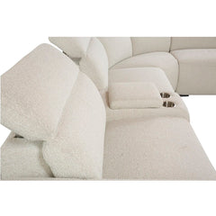Dayana - Power Motion Sectional Sofa - Beige Boucle