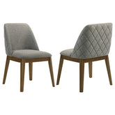 Franklin - Upholstered Dining Side Chair (Set of 2) - Gray