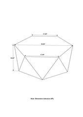 Zalika - Hexagonal Solid Mango Wood Table
