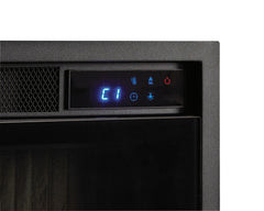 Entertainment Accessories - Fireplace Insert With Faux Birch Log Set - Black