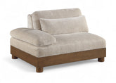 Turin - Fabric Upholstered Modular Arm Chair - Taupe