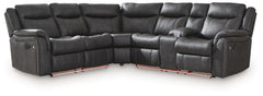 Sultan Meadow - 2-Piece Reclining Sectional - Carbon