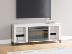 Brollevi - TV Stand With Fireplace - White