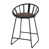 Zudora - Counter Height Chair (Set of 2) - Synthetic Leather & Black