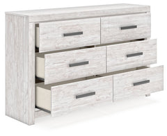 Cayboni - Six Drawer Dresser - Whitewash