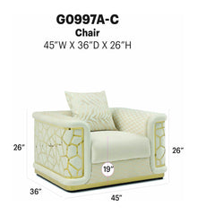 Talia - Chair - Ivory